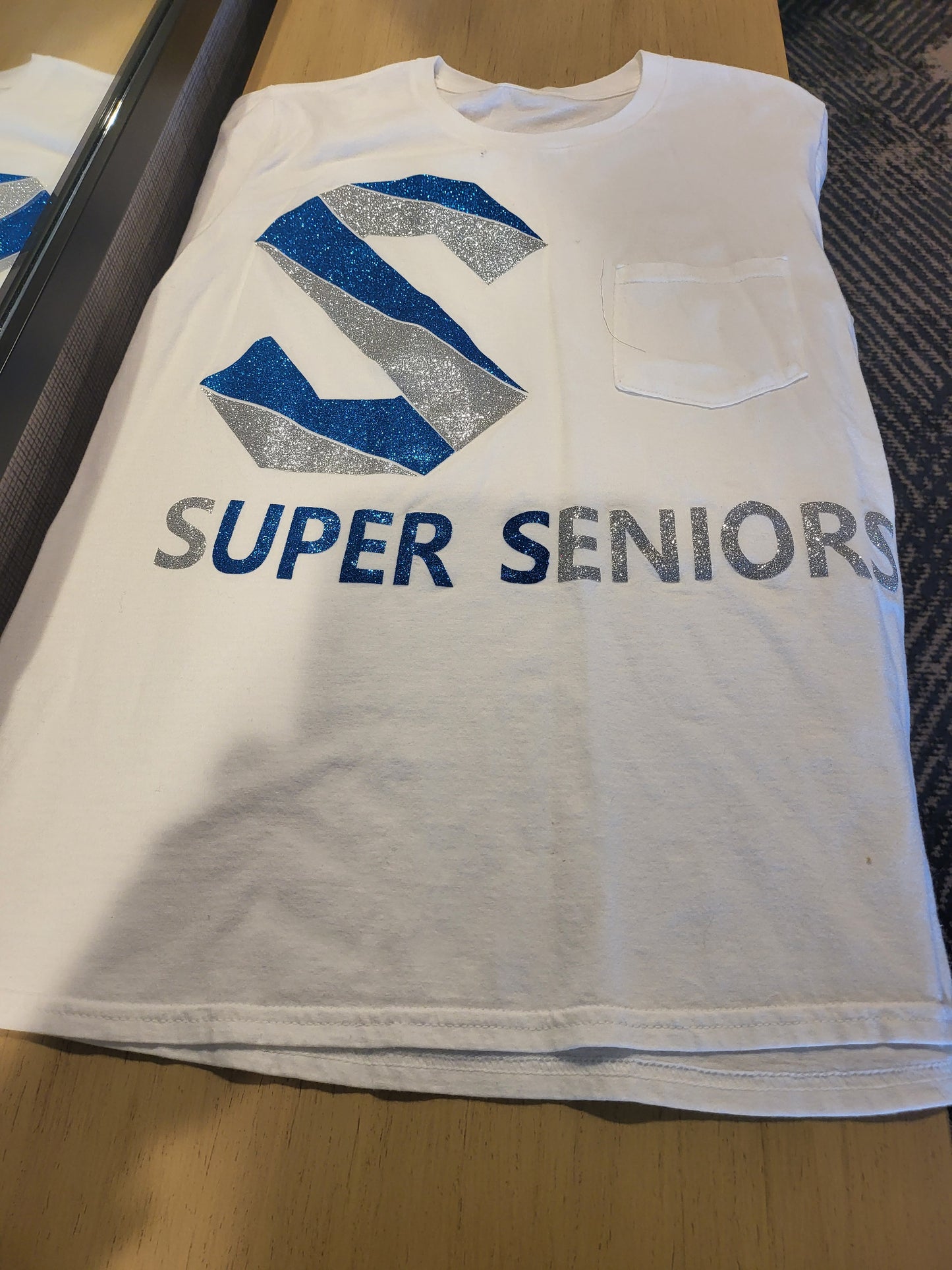 Sassy Seniors Short Sleeve w/ Silver and Blue